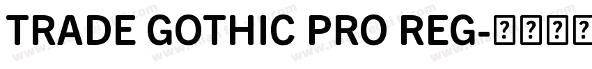 TRADE GOTHIC PRO REG字体转换